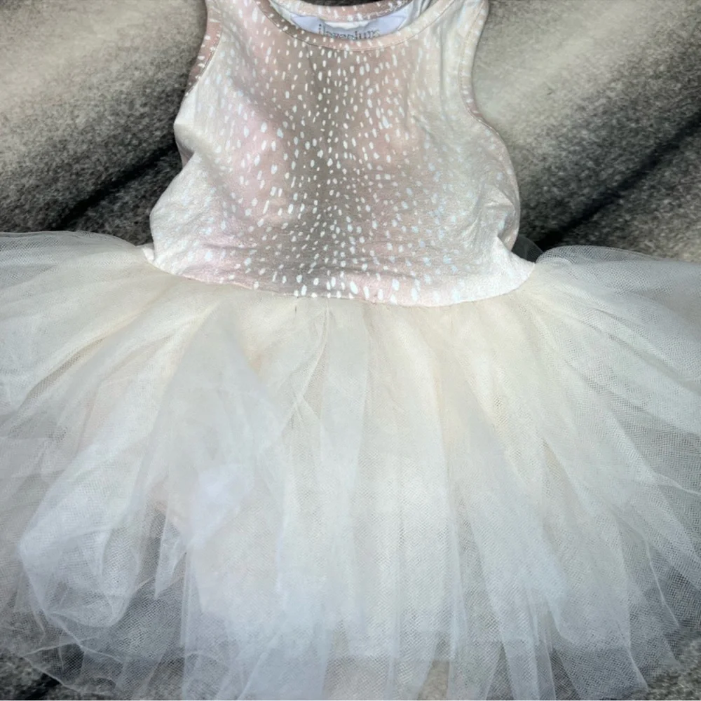 iloveplum - BAE Suede Tutu Dress Fawn Print
